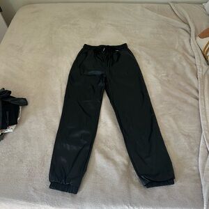 Missguided Black Fake Leather Pants